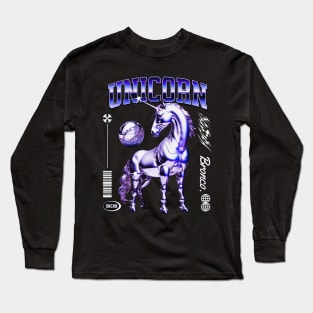 Neon Y2K Unicorn Long Sleeve T-Shirt